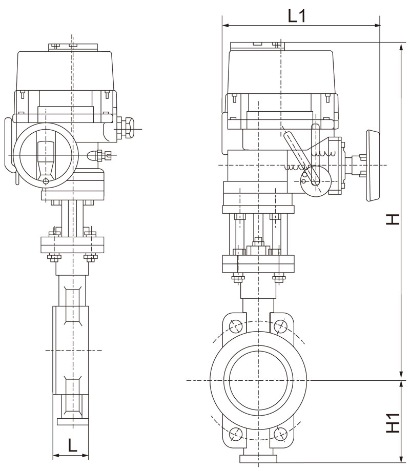 D971H電動硬密封蝶閥